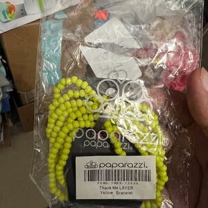 Paparazzi yellow bracelet‎